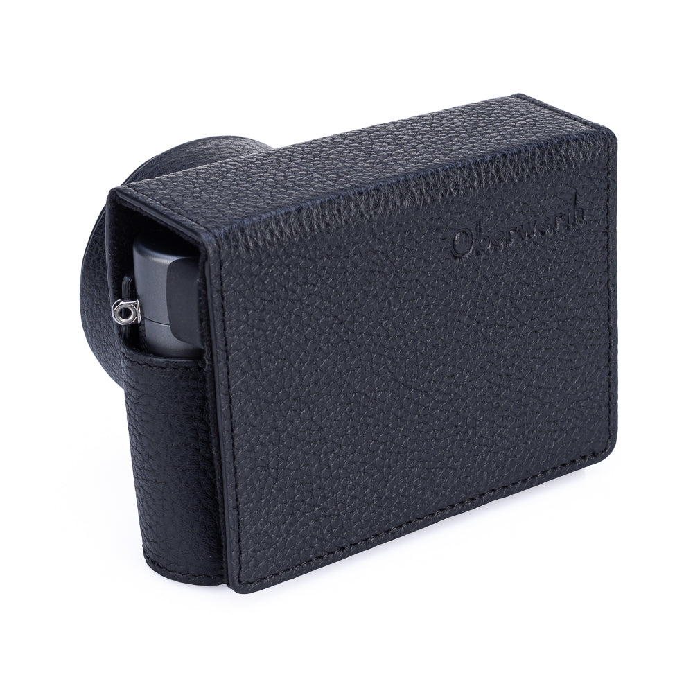 Funda Everready Oberwerth para Leica D-Lux 8 (negra, costuras negras)