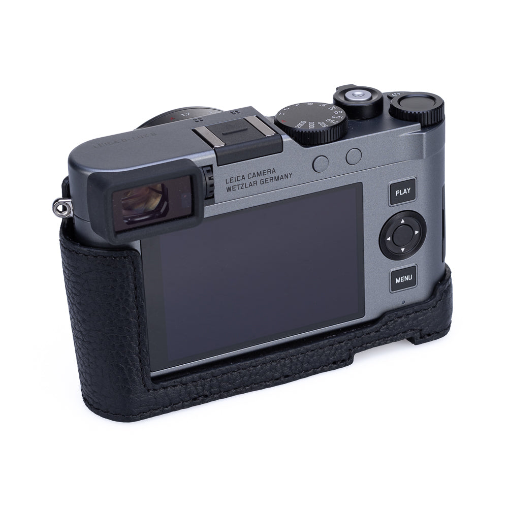 Funda Everready Oberwerth para Leica D-Lux 8 (negra, costuras negras)
