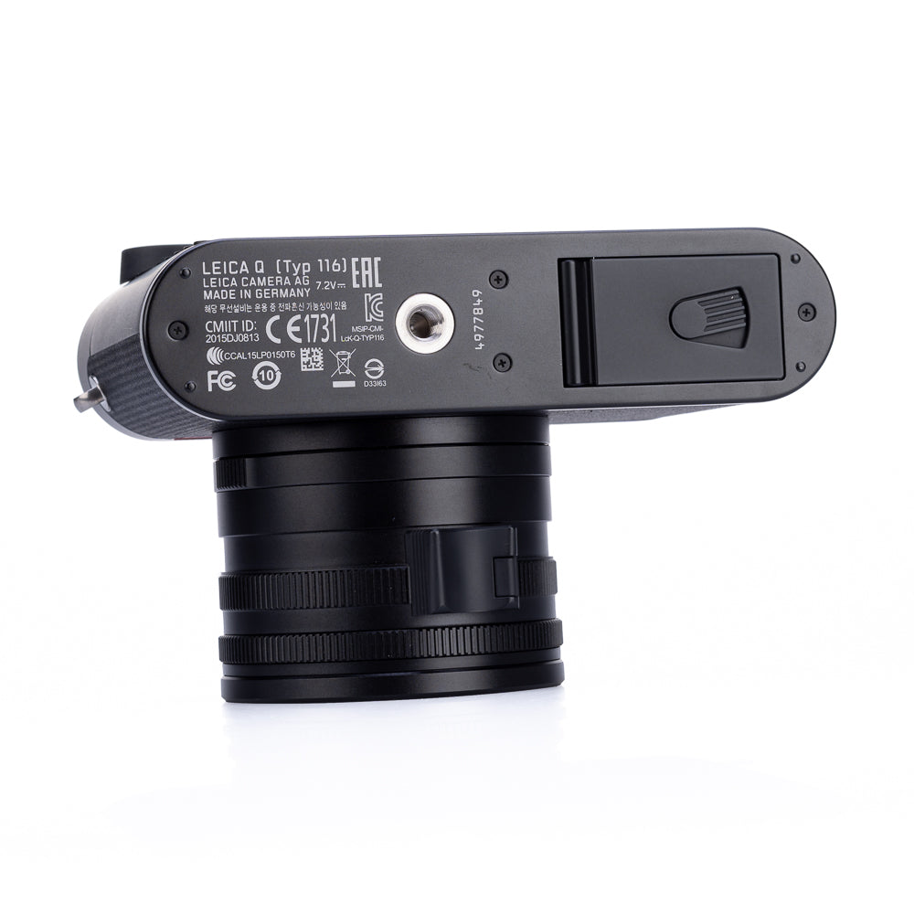 Leica Q (Typ 116) usada, negra, con funda media