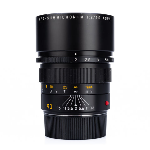 Used Leica APO-Summicron-M 90mm f/2 ASPH, black - 6-Bit - Recent Leica CLA