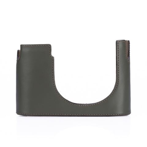 Used Leica Q3 Half Case, Leather, Olive Green