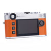Used Leica M11-P, silver chrome with Orange Leather - Recent Leica CLA