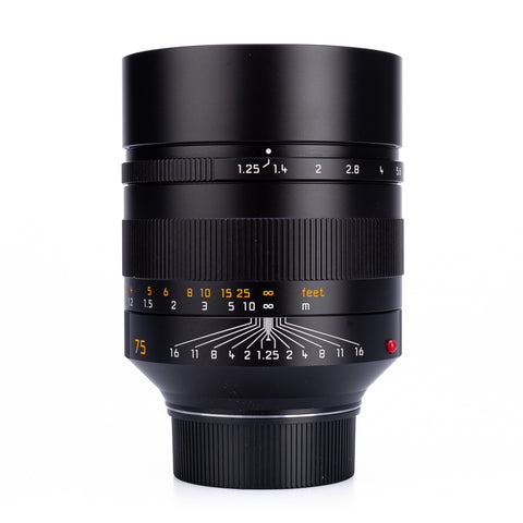 Used Leica Noctilux-M 75mm f/1.25 ASPH - Recent Leica CLA
