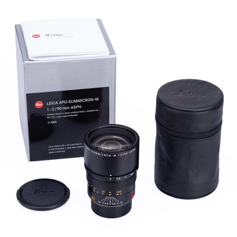 Leica APO-Summicron-M 90mm f/2 ASPH de segunda mano, negro - 6-Bit