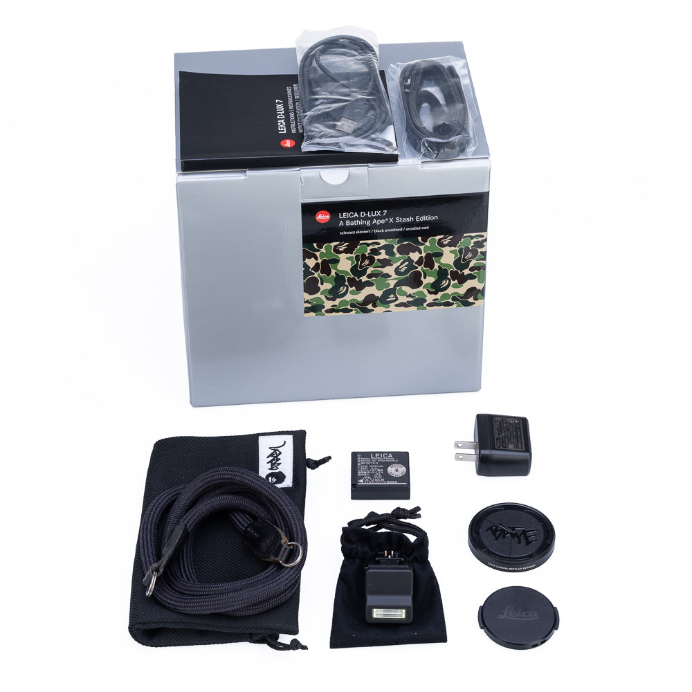 Leica D-Lux 7 'A BATHING APE x STASH' Special Edition, negra, usada - CLA reciente de Leica