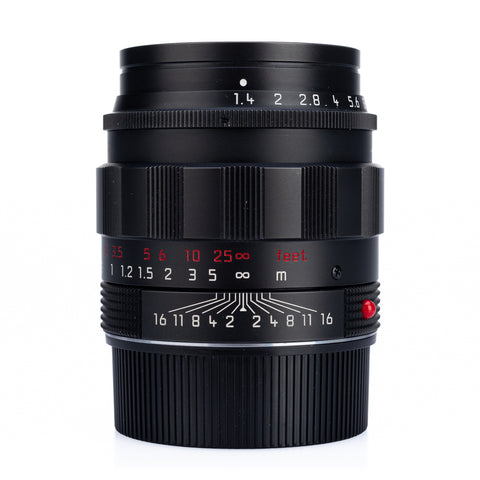 Used Leica Summilux-M 50mm f/1.4 ASPH, black chrome - Recent Leica CLA
