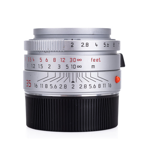 Used Leica Summicron-M 35mm f/2 ASPH, silver chrome (11882) - 6-Bit - Recent Leica CLA