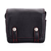 Used Oberwerth M11 Leather Camera Bag, Black with Red Stitching
