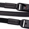 Arte di Mano Comodo Neck Strap with Peak Design Anchors, 95cm - Rally Black with Black Stitching
