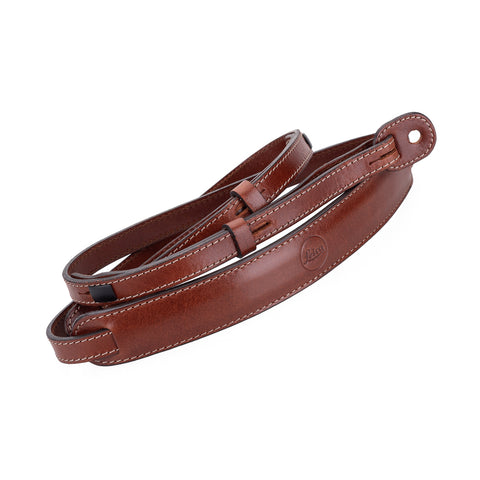 Used Leica Leather Carrying Strap, Vintage Brown (w/ Peak Design Anchors)