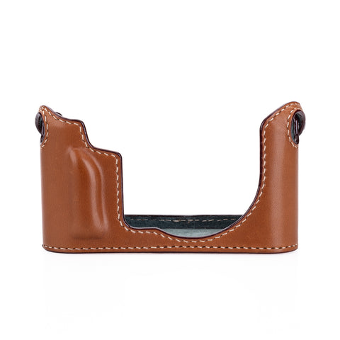 Used Arte di Mano Half Case for Leica CL with Battery Door - Novonappa Tan