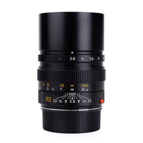 Used Leica Elmarit-M 90mm f/2.8, black (11807) - 6-Bit - Recent Leica CLA