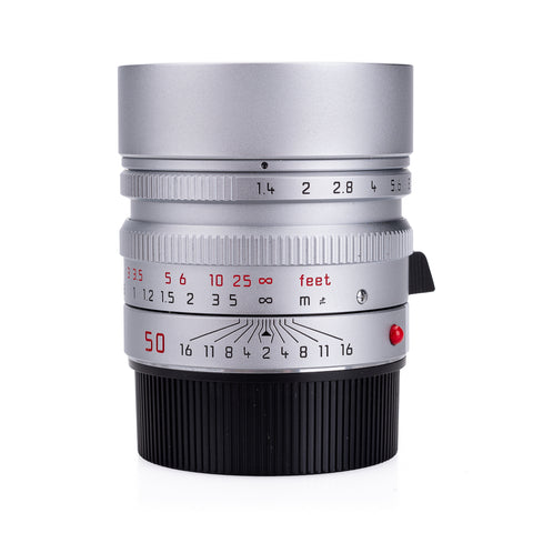 Used Leica Summilux-M 50mm f/1.4 ASPH, silver chrome - 6-Bit - UVa Filter