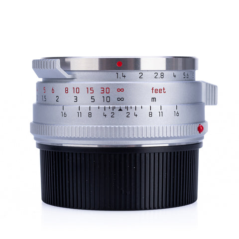 Used Leica Summilux-M 35mm f/1.4, silver 'Steel Rim Reissue'