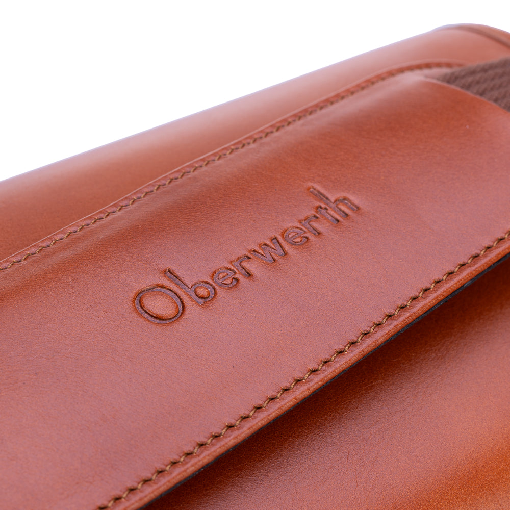 Bolso de cuero para cámara Oberwerth Louis M11, color coñac