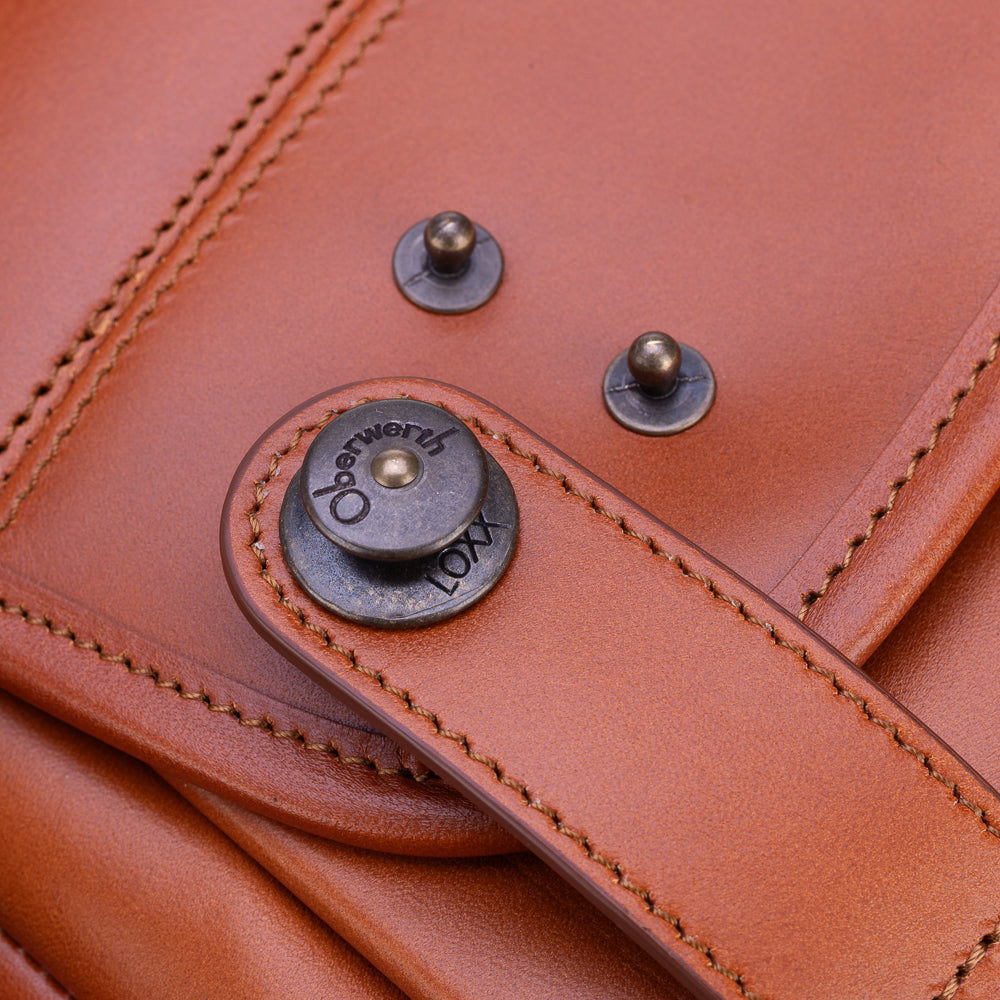Bolso de cuero para cámara Oberwerth Louis M11, color coñac