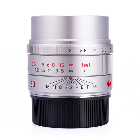 Certified Pre-Owned Leica APO-Summicron-M 50mm f/2.0 ASPH, silver anodized