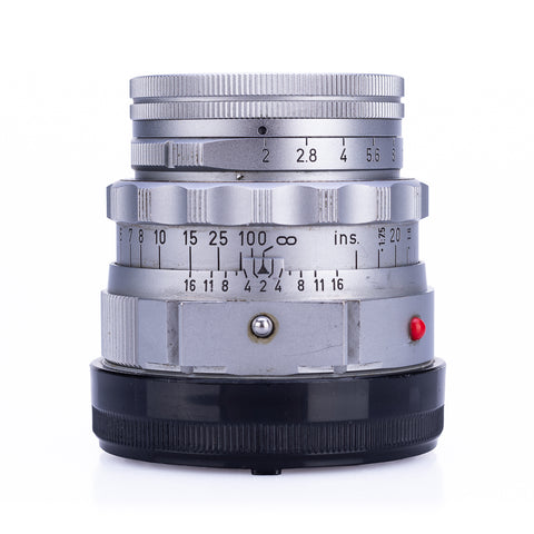 Used Leica Summicron-M 50mm f/2 Dual Range V1 with Goggles & UV Filter (Feet Only, 1958) - Recent DAG CLA