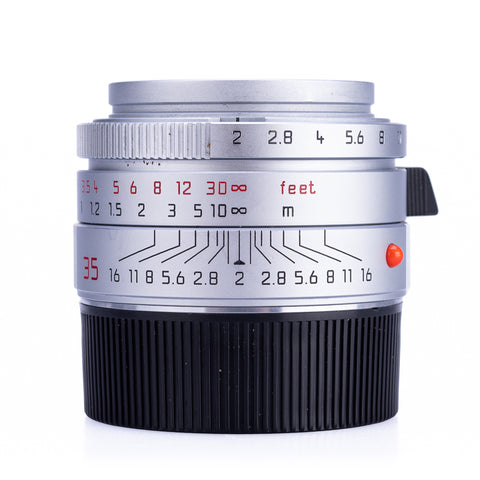 Used Leica Summicron-M 35mm f/2 ASPH, silver chrome (11882) - 6-Bit - Recent Leica CLA
