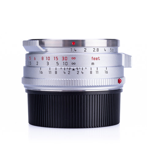 Used Leica Summilux-M 35mm f/1.4, silver 'Steel Rim Reissue'