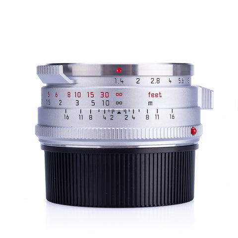 Used Leica Summilux-M 35mm f/1.4, silver 'Steel Rim Reissue'
