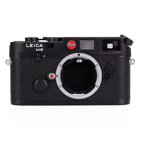Used Leica M6 0.72, black chrome with MP Finder - Recent Leica Wetzlar CLA