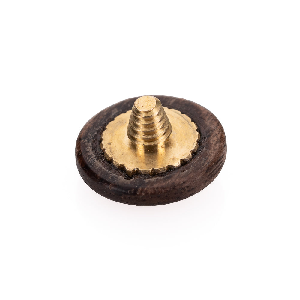 Anilla de madera Artisan Obscura «Flyfishing» de liberación suave - 11 mm, convexa, nogal