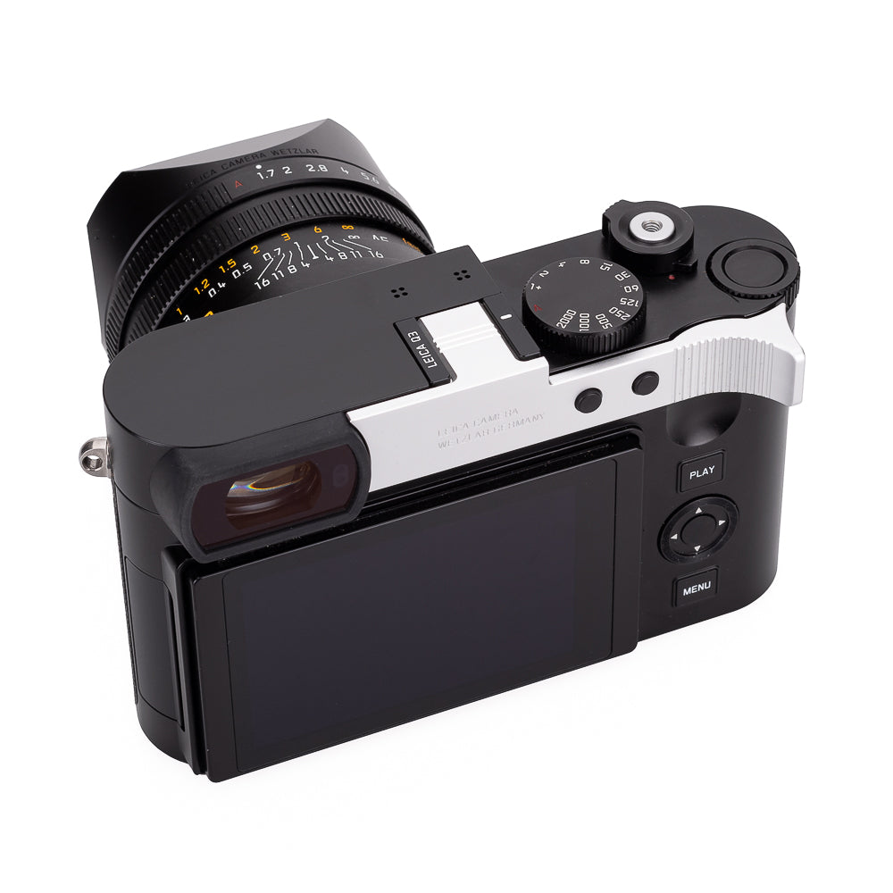 Reposapulgares para Leica Q3, aluminio, plateado