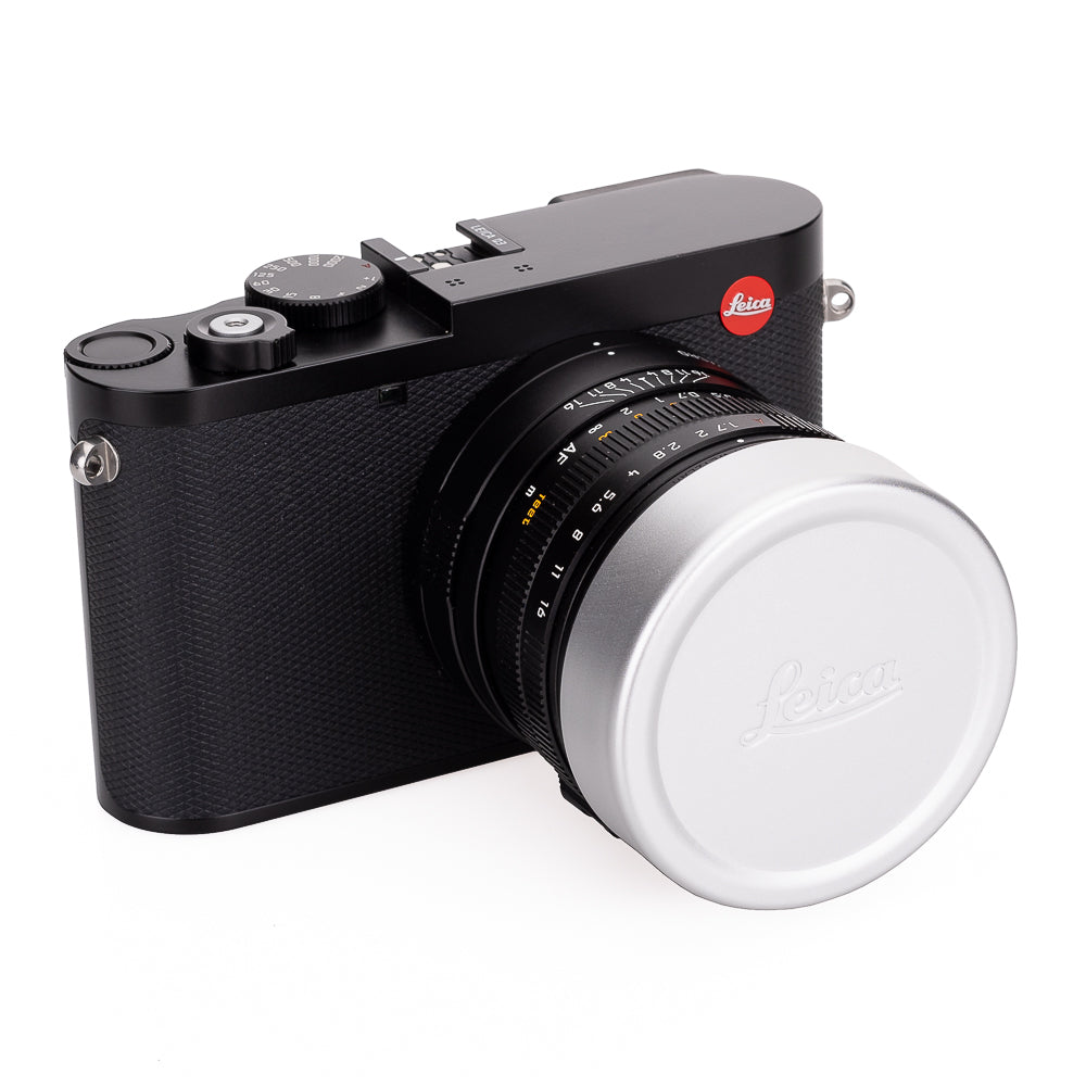 Tapa de lente Leica Q E49, aluminio, plata