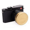 Leica Q Lens Cap E49, Brass, Blasted Finish