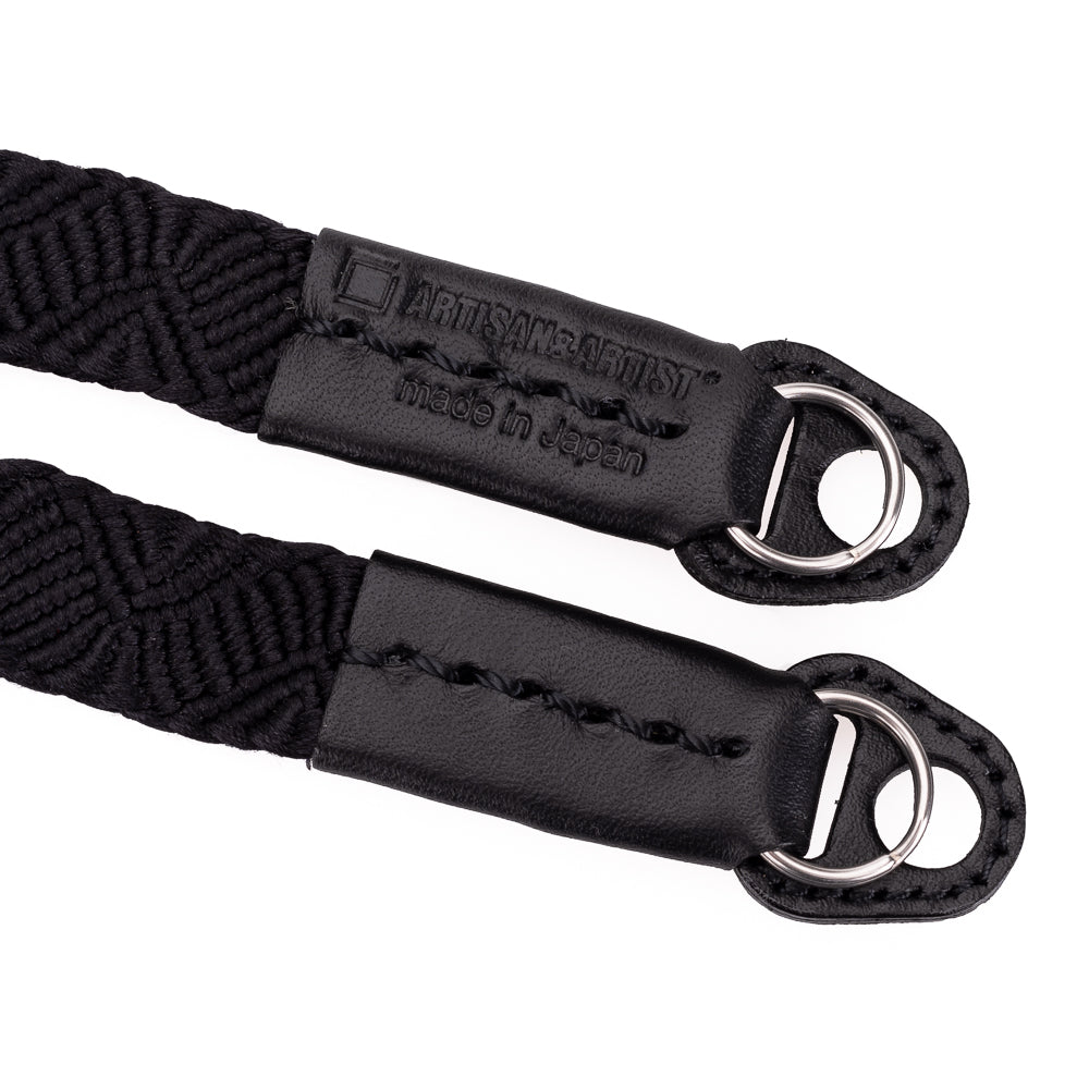 Correa para cuello de seda Artisan & Artist* ACAM 318 Sazanami - Negro/Negro