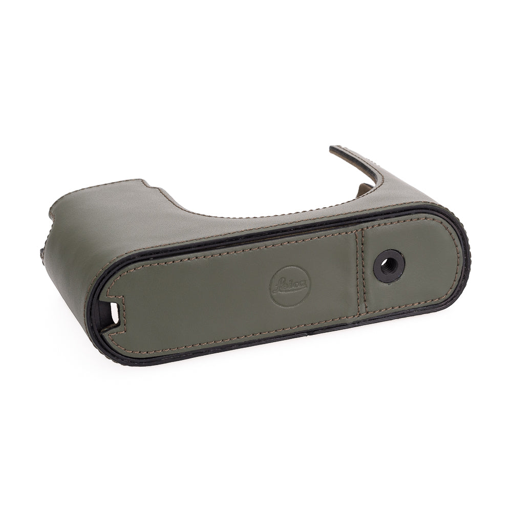 Funda para Leica Q3, cuero, verde oliva