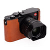Leica Q3 Half Case, Leather, Cognac