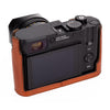 Leica Q3 Half Case, Leather, Cognac