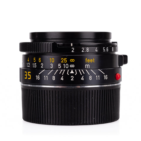 Used Leica Summicron-M 35mm f/2 V4 'Bokeh King', black (Canada) - 6-Bit with UVa Filter - Recent Leica Wetzlar CLA