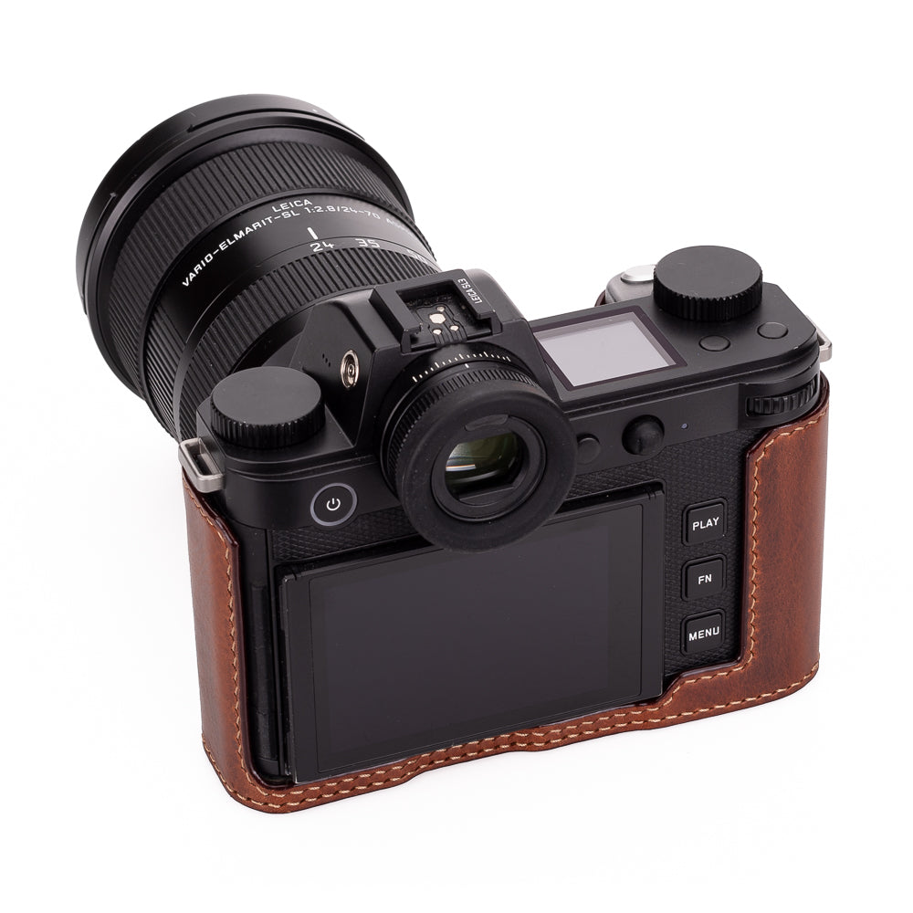 Media funda Arte di Mano para Leica SL3 con puerta de acceso a la batería, estilo cubierto - Rally Volpe