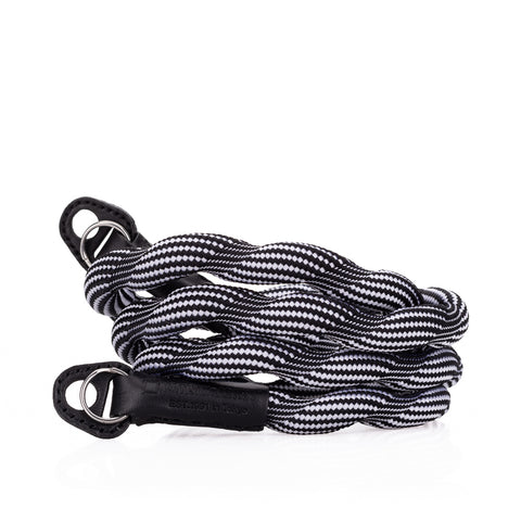 Artisan & Artist* ACAM 707 Spiral-Cord Neck Strap - Black/White