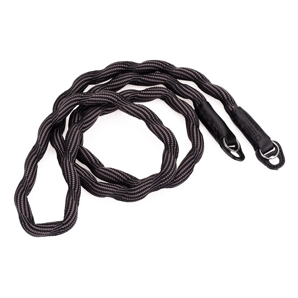 Correa de cuello con cordón en espiral Artisan & Artist* ACAM 708 - Negra/Gris