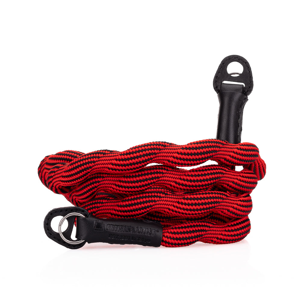 Correa de cuello con cordón en espiral Artisan & Artist* ACAM 708, roja y negra