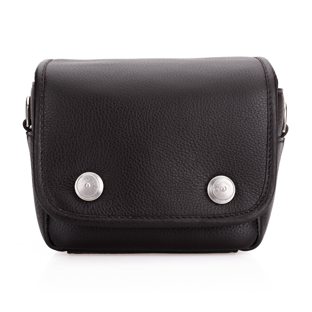 Bolso de cuero para cámara Oberwerth Charlie 2 extrapequeño con inserto, marrón oscuro