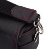 Oberwerth Charlie 2 Extra Small Leather Camera Bag & Insert, Black with Red Stitching