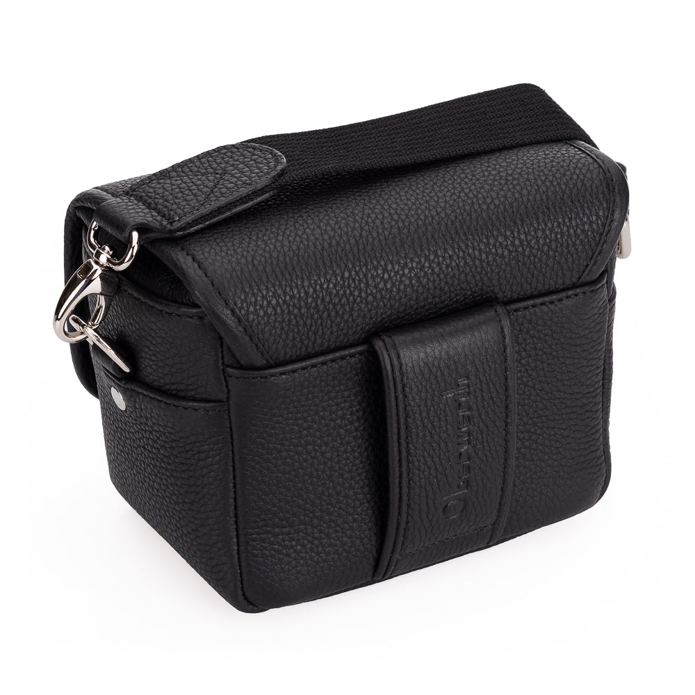 Oberwerth Charlie 2, bolsa de cuero para cámara extrapequeña con inserto, negra