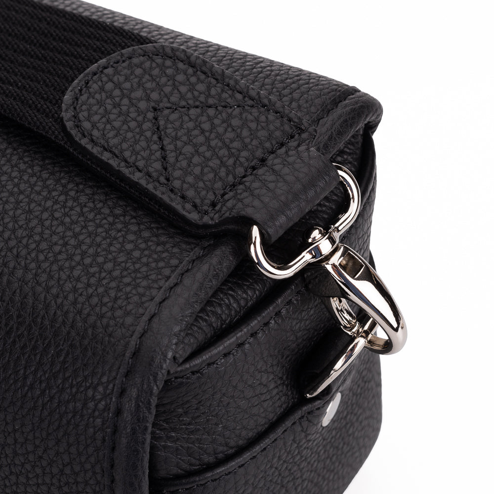 Oberwerth Charlie 2, bolsa de cuero para cámara extrapequeña con inserto, negra