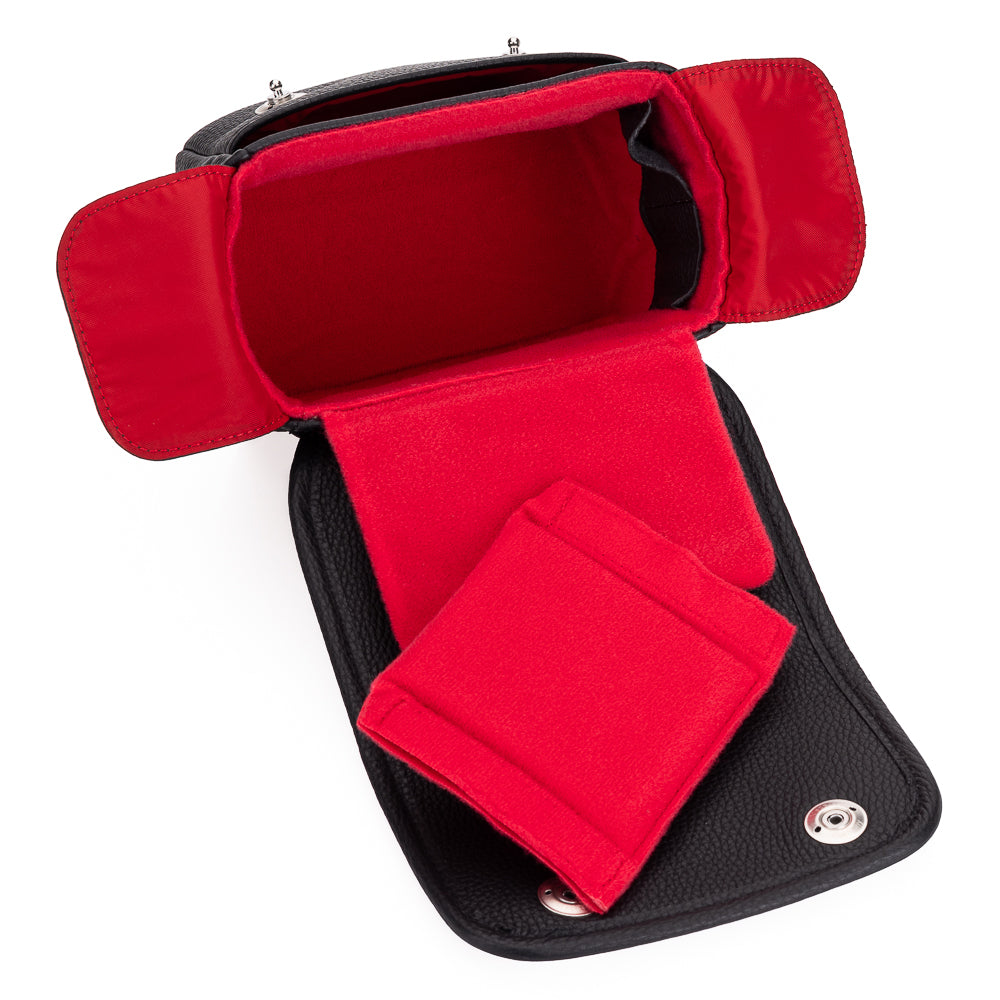 Oberwerth Charlie 2, bolsa de cuero para cámara extrapequeña con inserto, negra