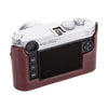 Arte di Mano Half Case for Leica M11 with Advanced Battery Access Door - Italian Shell Cordovan Burgundy