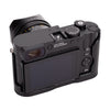 Arte di Mano Leica Q3 Half Case (Type 1-SD, Screw Secured) - Rally Black with Black Stitching