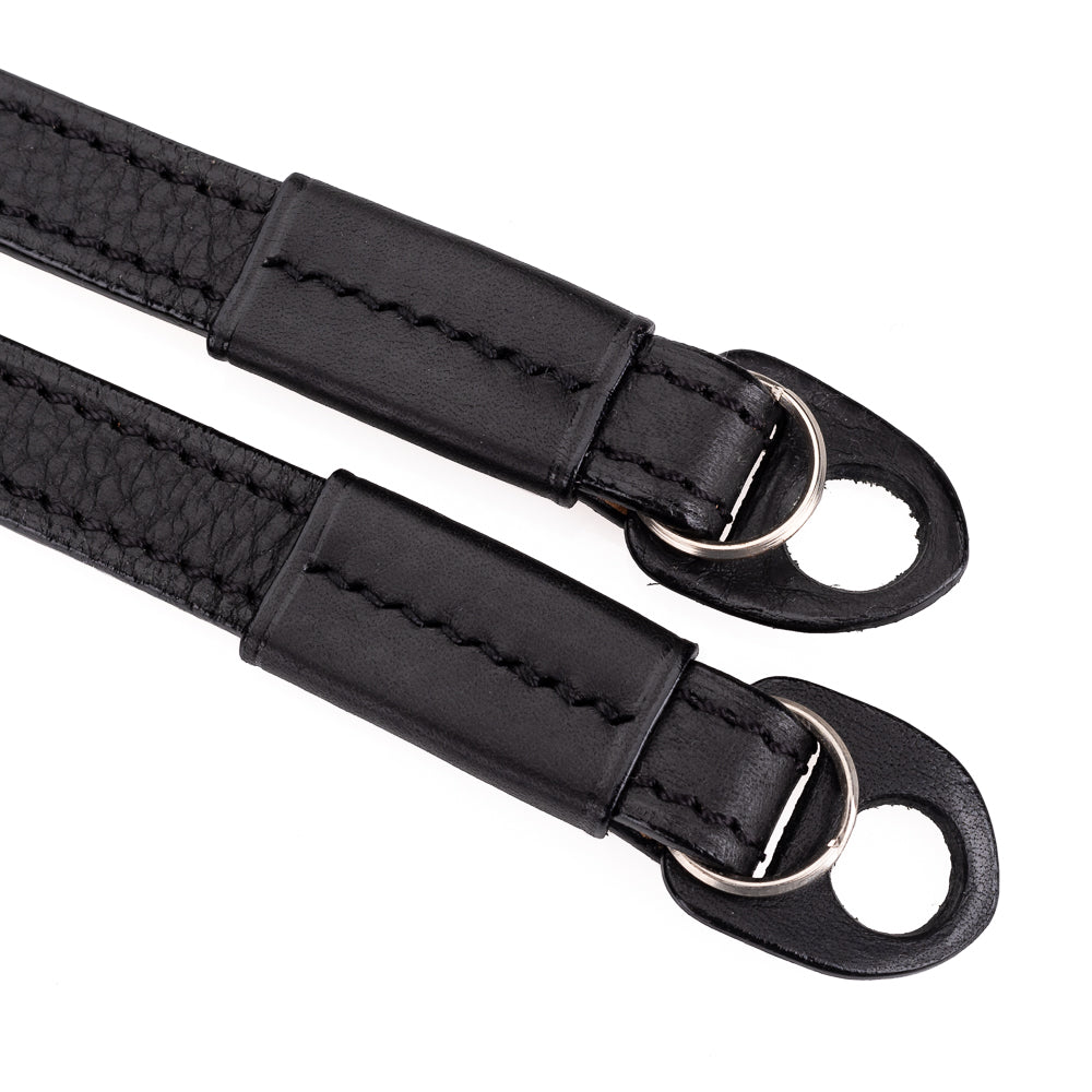 Correa para cuello cómoda Arte di Mano, reforzada, XL, 120 cm - Negro Minerva con costuras negras