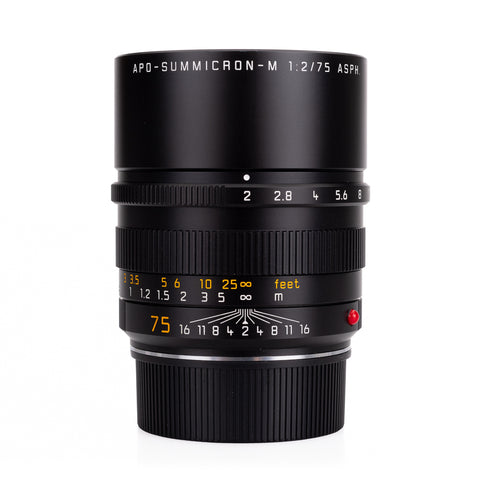 Used Leica APO-Summicron-M 75mm f/2 ASPH - 6-Bit with Filter - Recent Leica Wetzlar CLA
