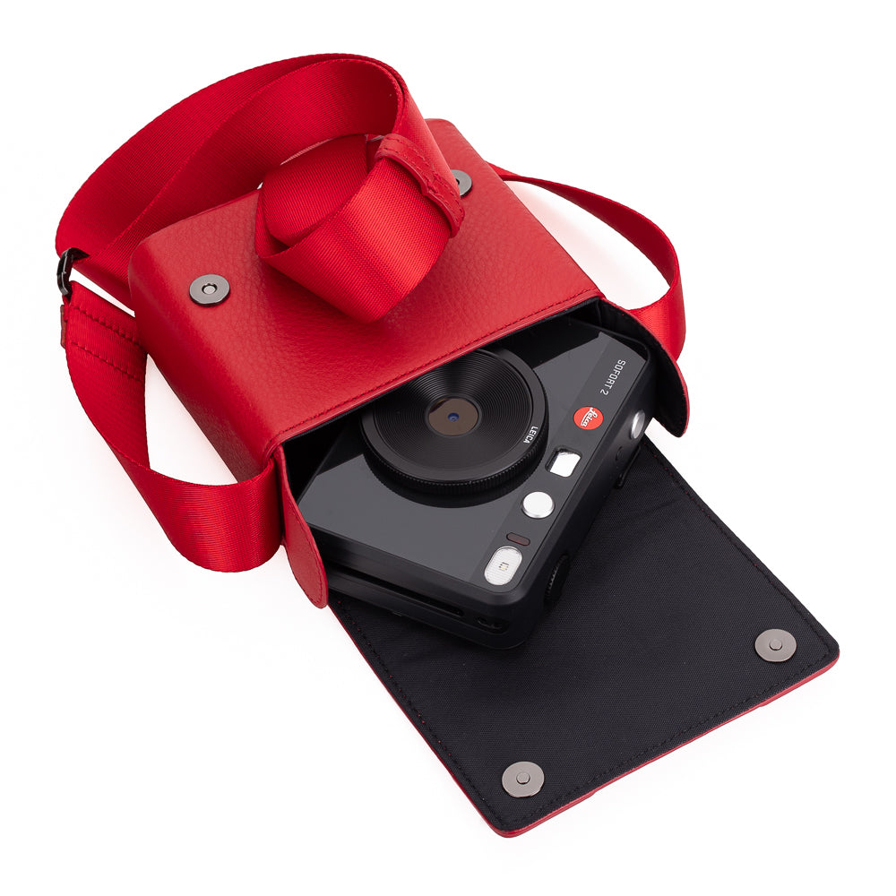 Bolso Oberwerth Micro para Leica Sofort 2 - Rojo fuego