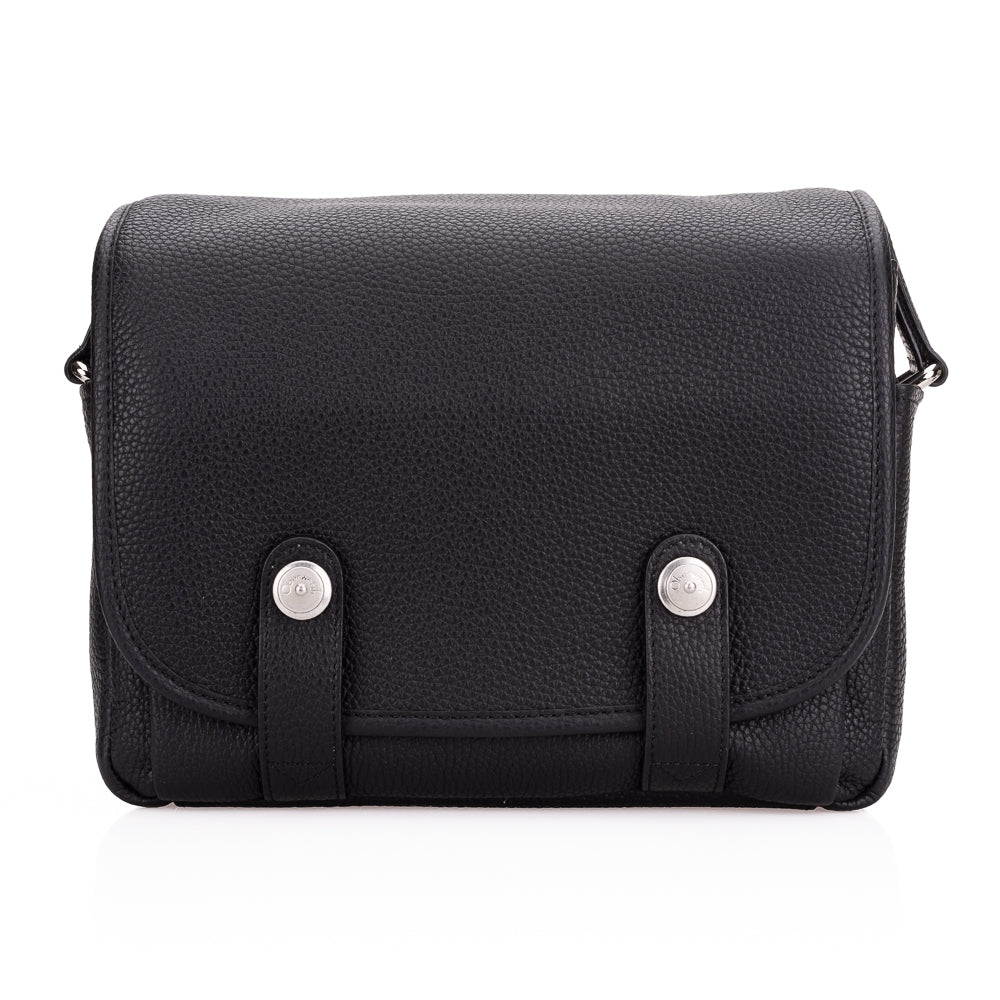 Bolso para cámara Oberwerth M, Edward, negro con forro rojo
